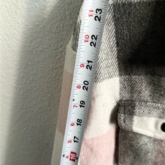 Plaid Button-Up Women's Hoodie - Picture 3 of 6